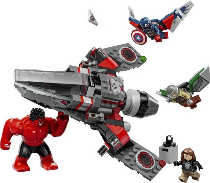 Super Heroes Marvel Captain America vs Red Hulk Battle - Image 3