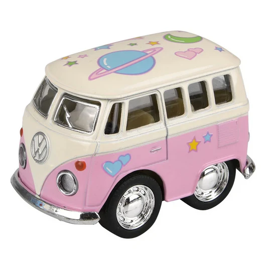 VW Mini Pastel Flower Power Bus - Image 3